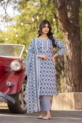 Biezun Printed Kurta, Salwar & Dupatta Set