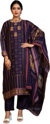 EARTH -O-FAB Embroidered Kurta, Trouser/Pant & Dupatta Set