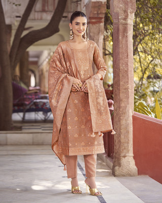 Shaily Self Design Kurta, Salwar & Dupatta Set