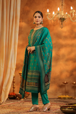 Rain & Rainbow Self Design Kurta, Trouser/Pant & Dupatta Set