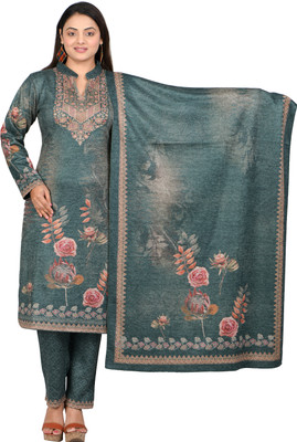 KULTURE Self Design Kurta, Palazzo & Dupatta Set