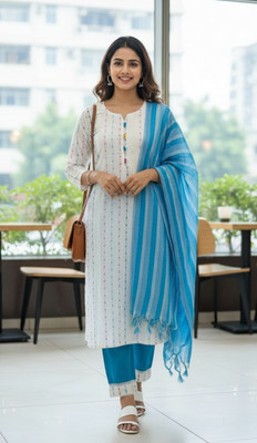 Masoom Printed Kurta, Trouser/Pant & Dupatta Set