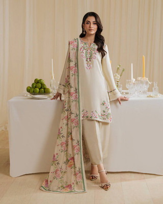 shreejifashion ltd Embroidered Kurta, Palazzo & Dupatta Set
