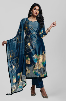 PAVITRARANG Printed Kurta, Trouser/Pant & Dupatta Set