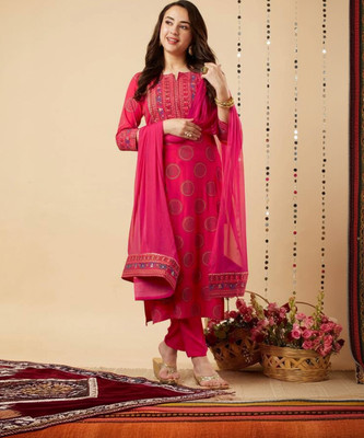 JAINICA Printed Kurta, Trouser/Pant & Dupatta Set
