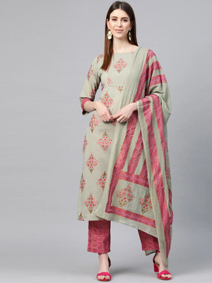 YURI'S Printed Kurta, Trouser/Pant & Dupatta Set