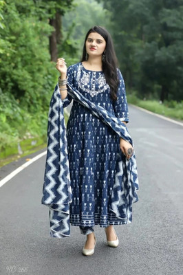 PILUDI HOUSE Printed Kurta, Salwar & Dupatta Set