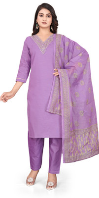 ROZRI Embroidered Kurta, Trouser/Pant & Dupatta Set
