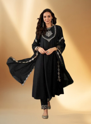 KHANJAN FASHION Embroidered Kurta, Trouser/Pant & Dupatta Set