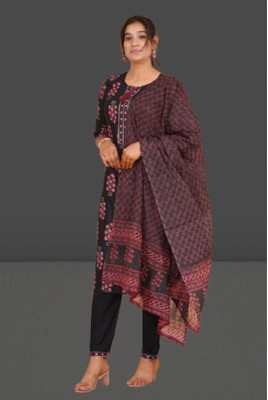 Jaipur fashion factory Printed Kurta, Trouser/Pant & Dupatta Set