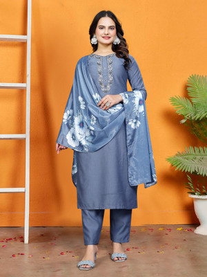 HBJ FASHION Floral Print Kurta, Trouser/Pant & Dupatta Set