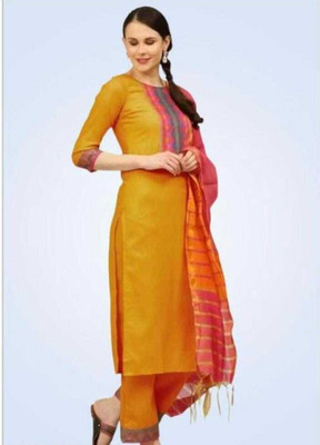 CreationRajvi Printed Kurta, Palazzo & Dupatta Set