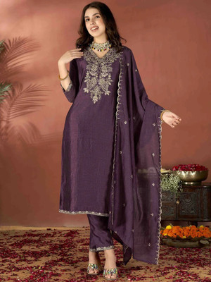 VIVAH VASTRA Embroidered Kurta, Trouser/Pant & Dupatta Set