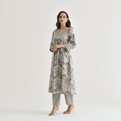 Zinsy Creation Embroidered Kurta, Trouser/Pant & Dupatta Set