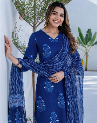 Skylee Printed Kurta, Trouser/Pant & Dupatta Set