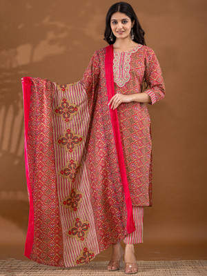 Seemrat Printed Kurta, Trouser/Pant & Dupatta Set