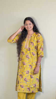 BLEND CLOTHING Floral Print Kurta, Trouser/Pant & Dupatta Set