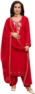 priyam fashion Embroidered Kurta, Salwar & Dupatta Set