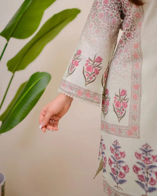 Shreeanju Floral Print Kurta, Trouser/Pant & Dupatta Set