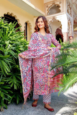 HouseOfCommon Women Kurta Churidar Dupatta Set