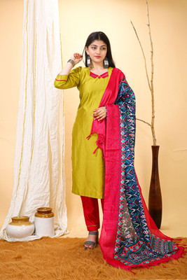 HOUSE OF COMMON Self Design Kurta, Trouser/Pant & Dupatta Set