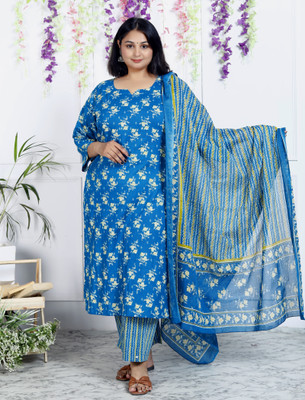 Swasti Printed Kurta, Trouser/Pant & Dupatta Set