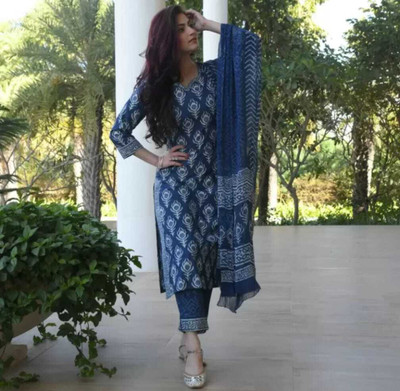 HOLY STAR WORLD Printed Kurta, Trouser/Pant & Dupatta Set