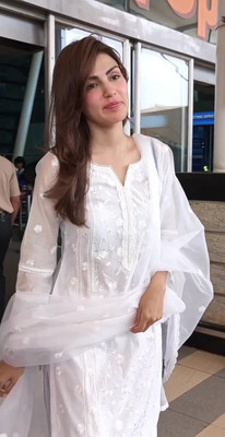 BOUGHT FIRST Embroidered Kurta, Trouser/Pant & Dupatta Set