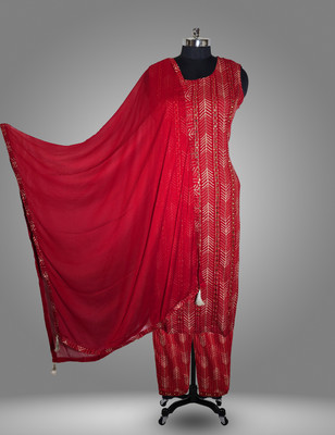 Velmora Self Design Kurta, Trouser/Pant & Dupatta Set