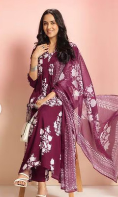 ansgarments Women Kurti Pant Dupatta Set