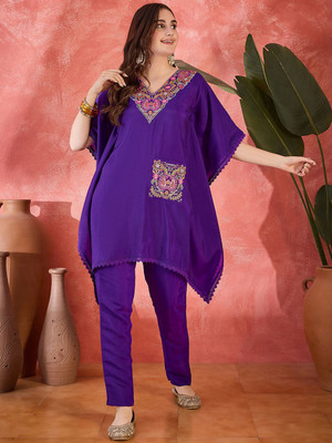 Sangria Women Kaftan Pant Set