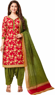 Jevi Prints Floral Print Kurta, Patiala & Dupatta Set