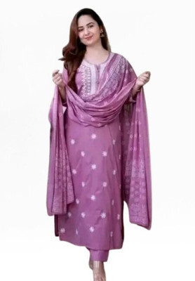 Jaipur fashion factory Self Design Kurta, Trouser/Pant & Dupatta Set