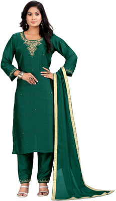 Feny Art Self Design Kurta, Trouser/Pant & Dupatta Set