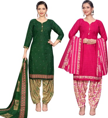 Wonder Weave Printed Kurta, Patiala & Dupatta Set