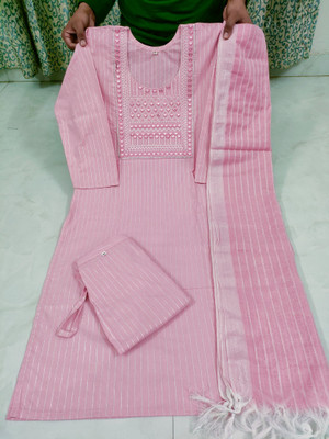Haniya creation Embroidered Kurta, Trouser/Pant & Dupatta Set