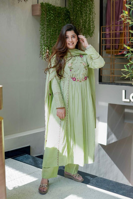 RANGTARA Embellished Kurta, Trouser/Pant & Dupatta Set
