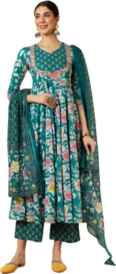 kiwastudio Embroidered Kurta, Trouser/Pant & Dupatta Set