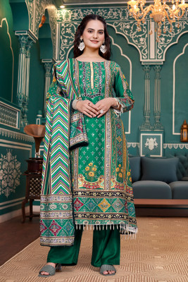 HEENA CREATION Printed Kurta, Trouser/Pant & Dupatta Set