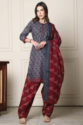 Rajnandini Printed Kurta, Patiala & Dupatta Set
