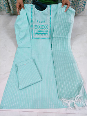 Haniya creation Embroidered Kurta, Trouser/Pant & Dupatta Set