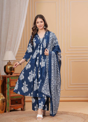 Ladosi Attire Printed Kurta, Trouser/Pant & Dupatta Set