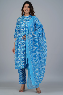 Sandeep Enterprises Printed Kurta, Palazzo & Dupatta Set