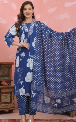 SN CREATION Printed Kurta, Trouser/Pant & Dupatta Set