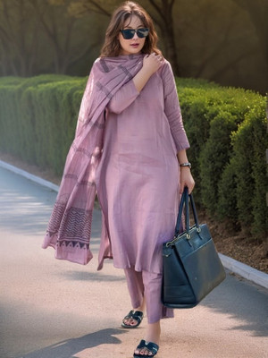 AMEVHI Printed, Paisley Kurta, Palazzo & Dupatta Set