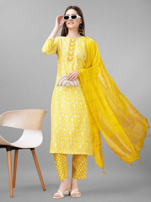 CreationRajvi Printed Kurta, Trouser/Pant & Dupatta Set