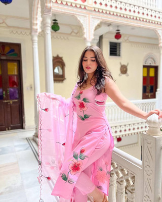KurtiKriti Printed Kurta, Trouser/Pant & Dupatta Set