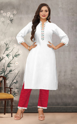 AYEZA CREATION Embroidered Kurta, Trouser/Pant & Dupatta Set