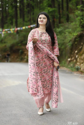 PILUDI Printed Kurta, Salwar & Dupatta Set