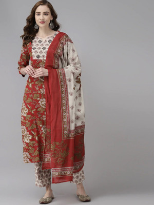 sky fab Printed Kurta, Trouser/Pant & Dupatta Set